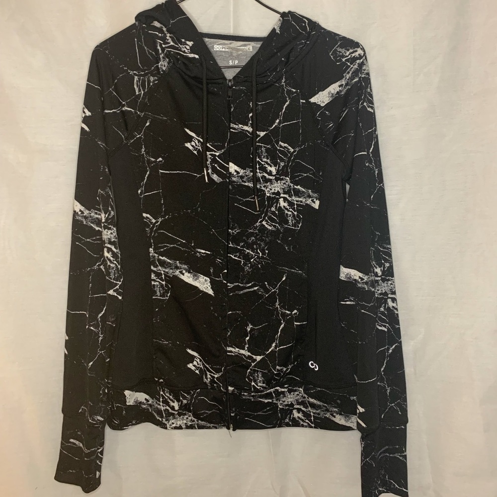 Marble Print Fitness Hoodie From Forever21 in Small